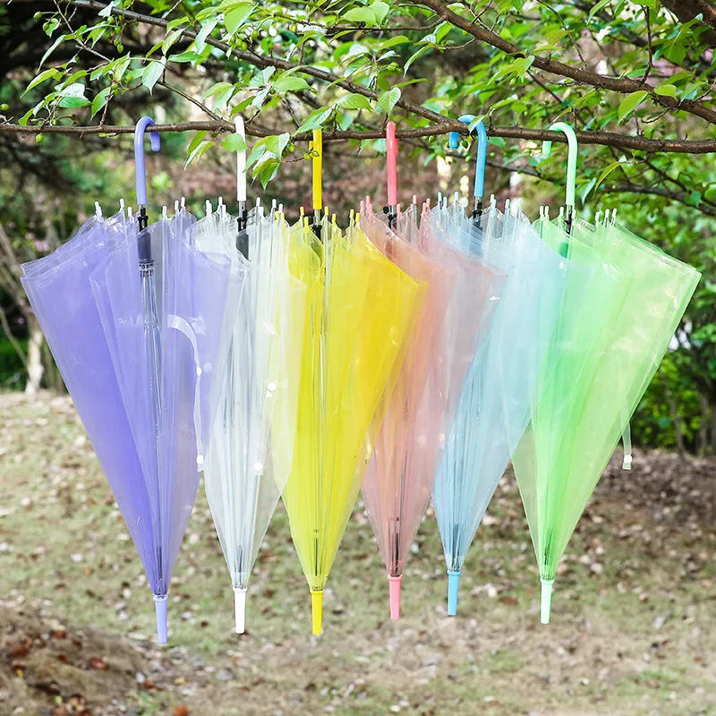 1pc 8-Ribs Sturdy Clear See-Th - Golf Umbrella Large recension och pris
