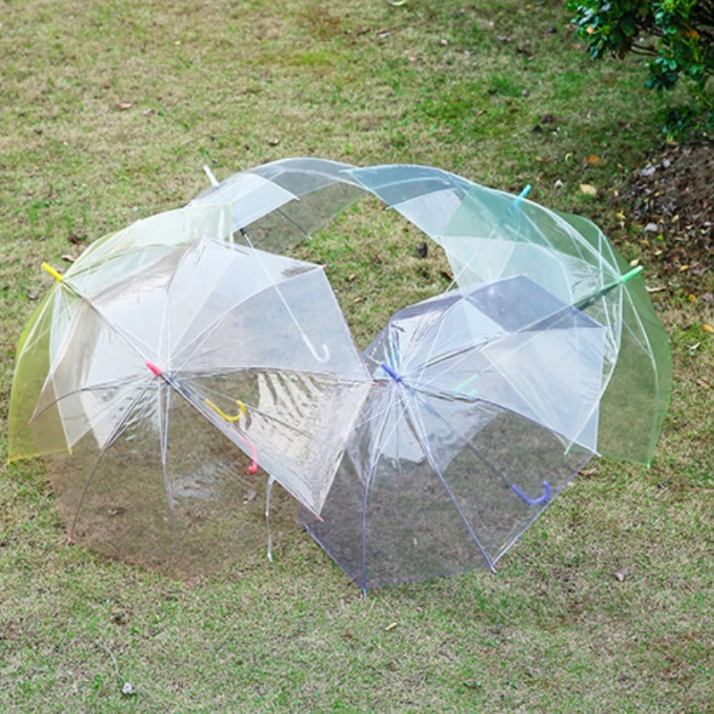 1pc 8-Ribs Sturdy Clear See-Th - Golf Umbrella Large recension och pris