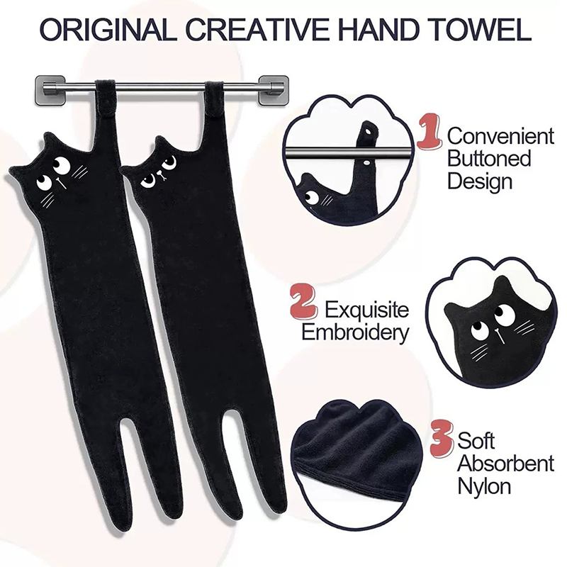 【New】Funny Cat Hand Towels Kit - Golf Towel recension och pris