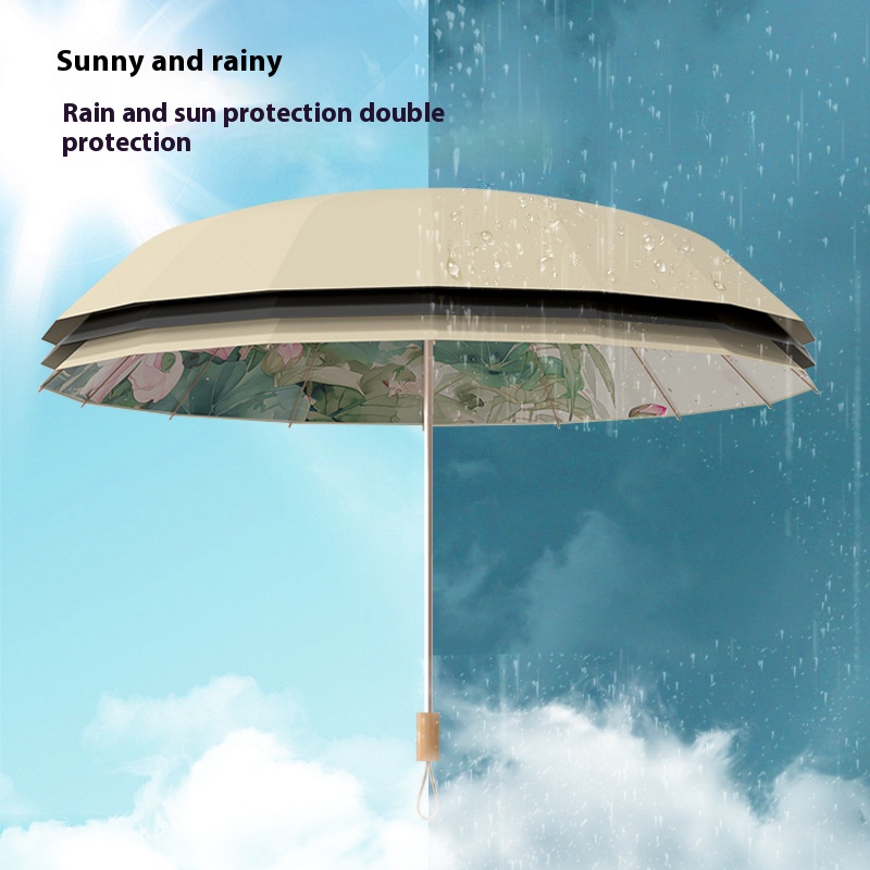 16 Bone Color Glue Gold Alumin - Golf Umbrella Large recension och pris