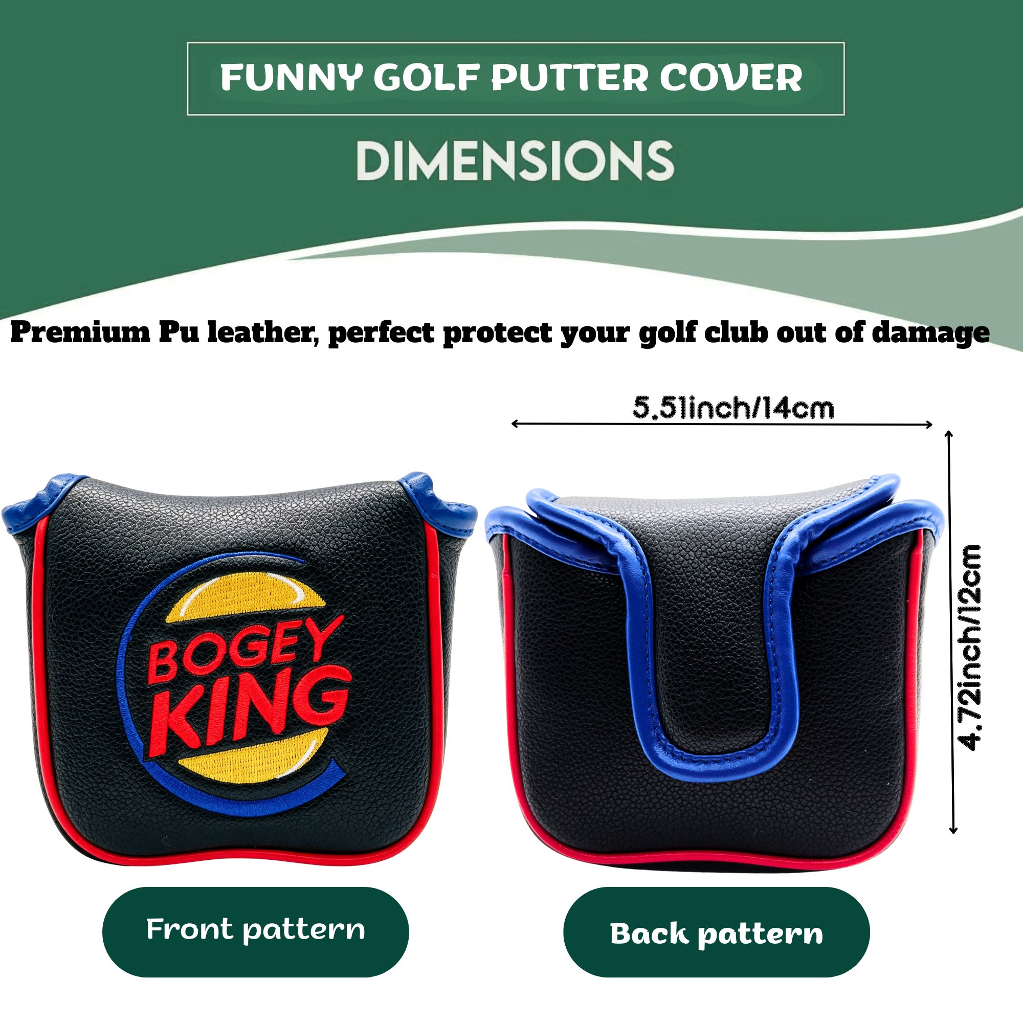 Funny Bogey King Golf Headcove - Golf Putter recension och pris