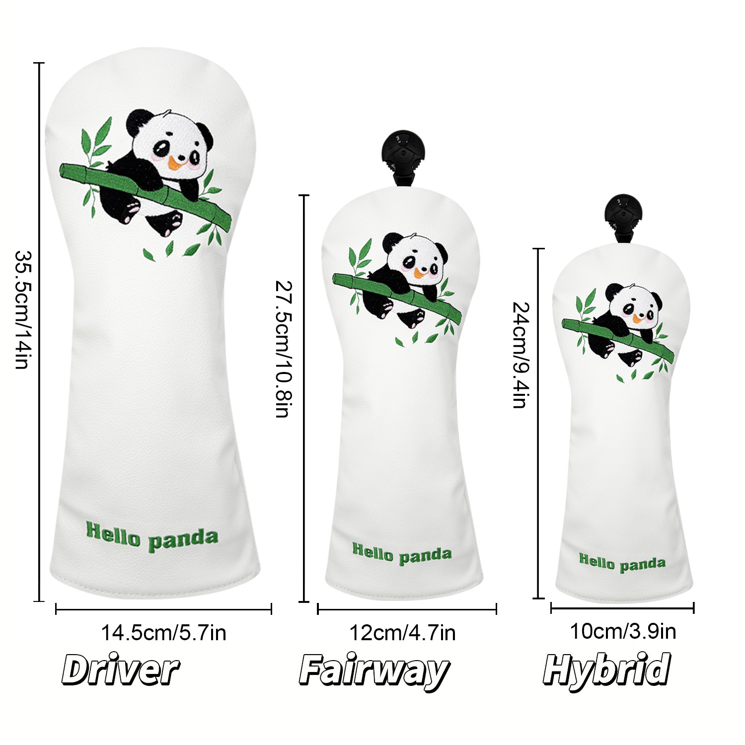 Vintage PU Leather Cute Panda  - Golf Driver recension och pris
