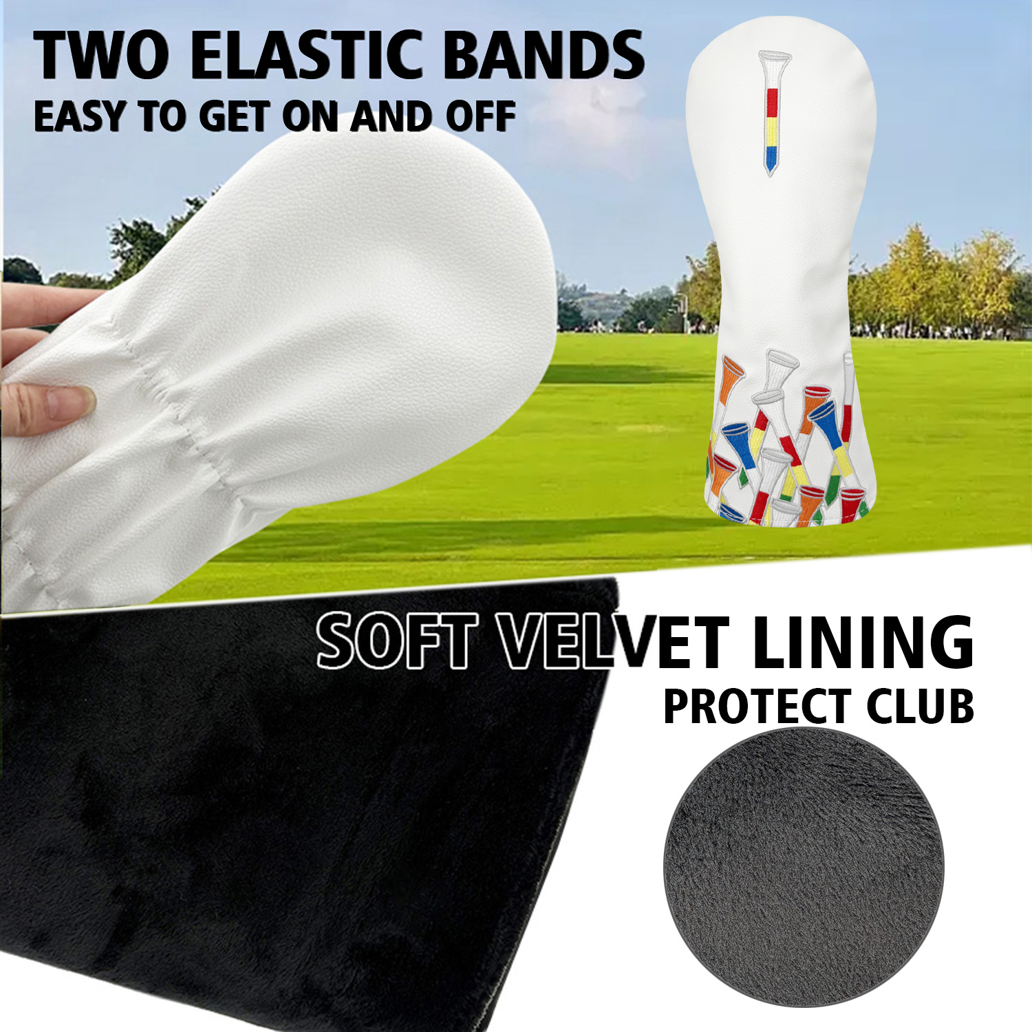 Golf Tee Alphabet Embroidery G - Golf Driver recension och pris